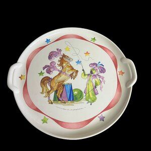 Luxembourg Vintage VILLEROY & BOCH LE CIRQUE Round Porcelain Serving Platter